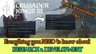 Everything you NEED to know about Research and Development in CK3 [upl. by Brodie]