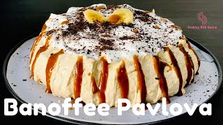 Banoffee PavlovaEasy DessertHomemade Meringueബനോഫി പാവ്‌ലോവ [upl. by Rashida]