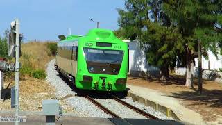 Trenes a ambos lados de la fronteraBadajoz y Portugal [upl. by Kcirdes911]