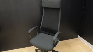 IKEA MARKUS OFFICE CHAIR VISSLE DARK GREY CLOSER LOOK IKEA FURNITURE SHOPPING CHAIRS ARMCHAIRS [upl. by Zapot]