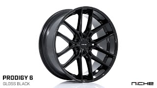 NICHE NC280 PRODIGY 6  24X10  GLOSS BLACK [upl. by Ahsenyt]