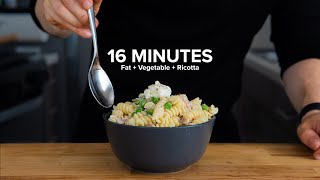 Pretty solid 16 minute Ricotta Pasta [upl. by Eelyrag]