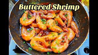 Garlic Butter Shrimp Buttered Shrimp Garlic Buttered Tiger Prawns [upl. by Ellak]