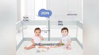 Baby Playpen Playpen for Babies and Toddlers 47x47 Small Baby Play Pen Play Yard for Baby [upl. by Reel]