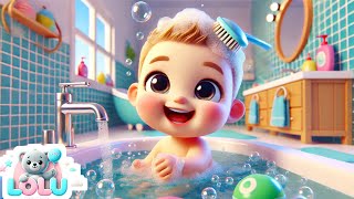 Fun BATH Time SONG  NURSERY RHYMES AND KIDS SONGS LoluKidsEnglish [upl. by Amej669]