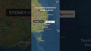 Dallas to Sydney Qantas QF8 flight route travel [upl. by Enomor]