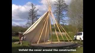 Setting Up Tipi quadripod system [upl. by Sukcirdor]