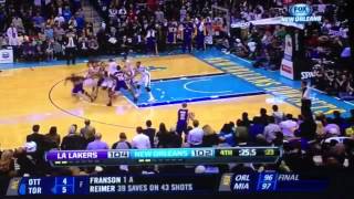 Hornets Defend Wrong Basket Let The Lakers Score amp Win [upl. by Ronda354]