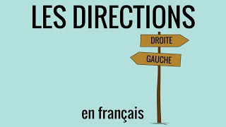 Les directions à gauche tout droit à droite en français fle – vocabulaire 18 [upl. by Aseena541]