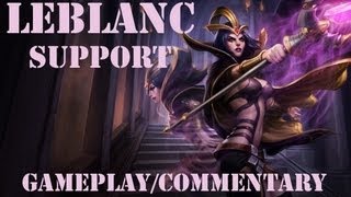 Leblanc Support Bot 5v5 Normal  League of Legends  Full HD Gameplay deutsch [upl. by Ennair]