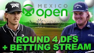 Mexico Open Round 4 Preview  Live Chat  Draftkings DFS Showdown Underdog  Prize Picks Props [upl. by Dylana]