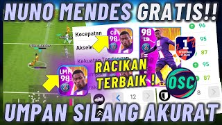 NUNO MENDES GRATIS  BISA JADI LB CB LMF REVIEW UMPAN SILANG AKURAT DIVISI 1 EFOOTBALL 2023 MOBILE [upl. by Nnyl]