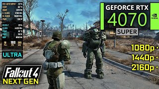 RTX 4070 SUPER  Fallout 4 Next Gen Update Boston 1080p 1440p 4K [upl. by Chrysler]