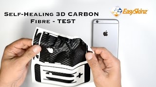 SelfHealing iPhone 6S PLUS CARBON Fibre Skin Wrap Decal by EasySkinz  Test [upl. by Ambrogio]