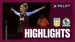 MATCH HIGHLIGHTS  Aston Villa Women 70 Blackburn Rovers Women [upl. by Haroved501]