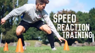 Individual Speed Reaction Training Session  3 Football Training Drills To Sharpen Reactions [upl. by Felix145]