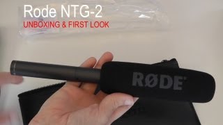 Rode NTG2 Microphone Unboxing amp First Look [upl. by Aronaele]