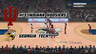 College Hoops 2K24  13 Indiana Hoosiers vs Georgia Tech Yellow Jackets [upl. by Aurelie]