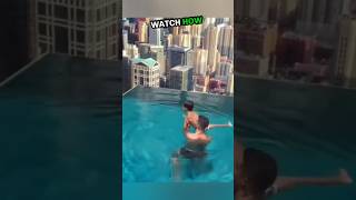 Ronaldo Throws His Child from a Rooftop Swimming Poolshorts [upl. by Renrag235]