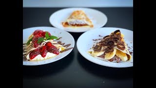 3 opciones de Panqueques o crepas dulces [upl. by Boyse151]