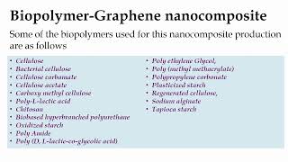 Biopolymer Graphene Nanocomposites [upl. by Eninaj]