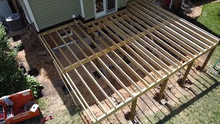 Building an Awesome Covered Deck  Part 1 Footings amp Framing [upl. by Eelsha]