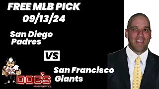 MLB Picks and Predictions  San Diego Padres vs San Francisco Giants 91324 Free Best Bets amp Odds [upl. by Aicella]