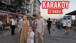 Istanbul Street Walk Karakoy District 4K  Turkey Walking Explore [upl. by Terryl]