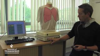 Auscultation Lung simulator used in nurse training at the University of Huddersfield [upl. by Mitchell]