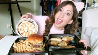 BJs Restaurant MUKBANG Eating Show  MEESH LA [upl. by Remde]