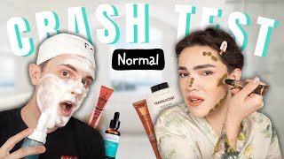 CRASH TEST NORMAL makeupskincare ft LÉO [upl. by Yllitnahc]