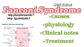 Fanconi Syndrome\Causes symptoms physiology and treatmentUSMLErenalsystem [upl. by Geaghan68]