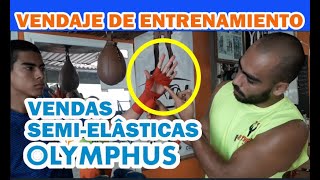 VENDAJE para ENTRENAMIENTO de BOXEO  TUTORIAL  VENDAS Semi Elásticas OLYMPHUS [upl. by Errick]