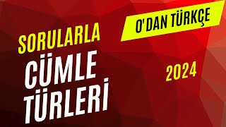 Sıfırdan Dil Bilgisi17 YKSKPSS CÜMLE TÜRLERİ sorukonu dilbilgisi [upl. by Zanze]