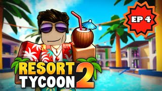 TROPICAL RESORT TYCOON 2 Roblox MAGMA MOTEL amp VILLA [upl. by Ronoel]