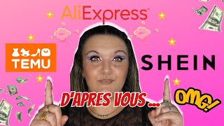 ꕤ☆¦ ALIEXPRESS  SHEIN  TEMU  QUI EST LE MOINS CHER [upl. by Atnuahc578]