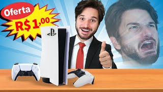 TÔ VENDENDO PLAYSTATION 4 POR 1 REAL QUEM QUER COMPRAR [upl. by Atekram]