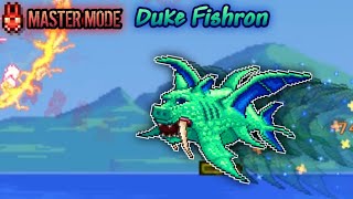 Terraria Master mode  No Damage Duke Fishron Summoner [upl. by Nalra]