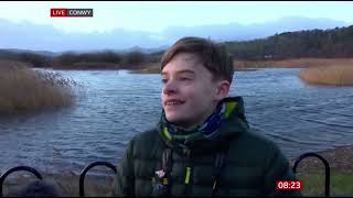 RSPB Big Garden Birdwatch at RSPB Conwy  BBC Breakfast News 260124 [upl. by Drew]