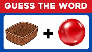 Guess the Compound Word Puzzles 🤔💡  Word Challenge  Quiz Buster [upl. by Wendie]