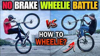 CYCLE STUNT CHALLENGE  How to Wheelie [upl. by Aytak827]