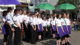 NYFTE sing quotByker Hillquot at Bromyard Folk Festival 2023 [upl. by Meeharb977]