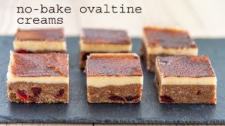 NoBake Ovaltine Creams  traybakes amp more [upl. by Bazil]