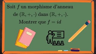 Exercice corrigé  Morphisme danneau sur R [upl. by Dust875]