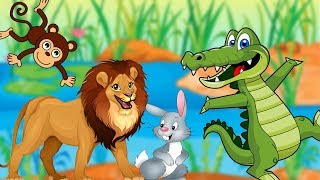 The Monkey amp The Crocodile The Lion amp The Rabbit and MorePanchatantra Short Stories for Kids [upl. by Analaj]