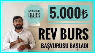 5000₺ BURS MÜJDESİ RÖNESANS EĞİTİM VAKFI BURS BAŞVURUSU REV BURSUBURS VEREN KURUMLAR BURSLAR [upl. by Anavrin]