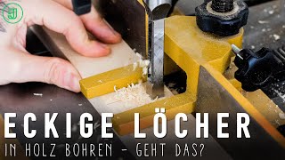 So bohrst du ECKIGE LÖCHER in Holz  Jonas Winkler [upl. by Iznyl792]