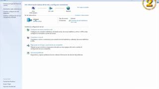 Windows 7  Centro de redes y recursos compartidos [upl. by Lounge500]