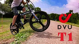 124 Test et présentation dun vélo électrique  le T1 de chez DYU dyu T1véloélectrique [upl. by Florrie]