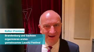 Brandenburg und Sachsen organisieren erstes gemeinsames LausitzFestival [upl. by Asaret]